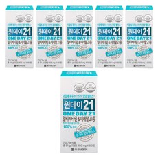 종근당건강 원데이21 멀티비타민 & 미네랄, 60정, 6개