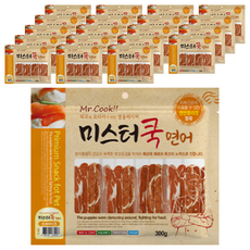 미스터쿡 강아지 스테이크 건조간식, 연어, 160g, 20개