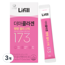 Lifill Derma膠原蛋白Q彈果凍棒 12入, 3個, 240g