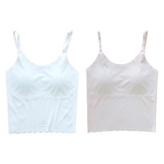 Juniday 女童無痕馬卡龍學生內衣背心 2件組