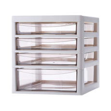 JEJ ASTAGE A4 文件收納櫃 淺3深1段, 米白, 4層