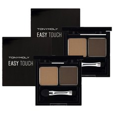 TONYMOLY Easy Touch蛋糕眉筆, No. 1 天然棕色, 2個