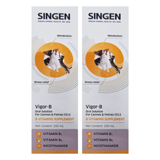 SINGEN 信元發育寶 優樂 B 口服液 犬貓用 CS12, 含維生素 B1 B6 菸鹼醯胺, 200 mL, 200ml, 舒緩壓力, 2盒
