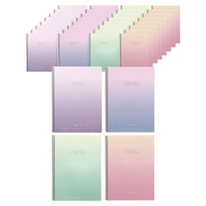 pinkfoot 1500星光稿紙筆記本 4種*2本組, 紫色、藍色、粉色、薄荷色, 5組