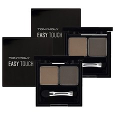 TONYMOLY Easy Touch蛋糕眉筆, 2號灰棕色, 2個