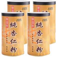 御復珍 100%純杏仁粉 富含營養 淡淡清香細緻口感, 300g, 4罐