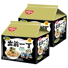 NISSIN 日清 出前一丁 黑蒜油 豬骨湯味速食麵 (5包裝), 10包