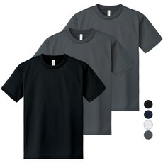 어반티 남녀공용 스포츠 기능성 드라이 라운드 반팔 티셔츠 3장 세트