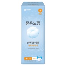 좋은느낌 순면 팬티라이너, 롱, 69개입, 1개