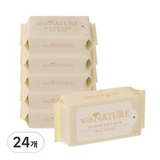 위드네이쳐 포켓 쏙 미니 물티슈 본품, 24개, 9매, 50g