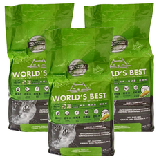 WORLD'S BEST CAT LITTER 貓漾 環保玉米砂 原味超強凝結 100%玉米製成 超天然 超吸水 超輕量 超好沖, 3.18kg, 3包