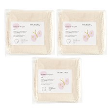 MARURU 寶寶口腔專用紗布帕, 30條, 原色