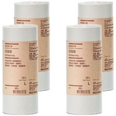 MUJI 無印良品 再生聚乙烯垃圾袋 L, 4捲