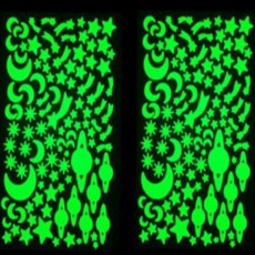 발리드 야광 스티커 방꾸미기 포인트 인테리어 테이프 2개, 형광색