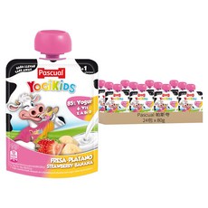 Pascual 兒童草莓香蕉優格, 80g, 24包