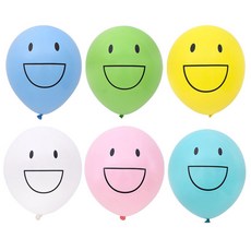 joyparty Party Pang 燦爛微笑氣球 30cm, 隨機出貨, 50口