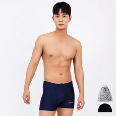 AQUATICA 男款4角泳褲組 BAF04+泳帽+收納袋組