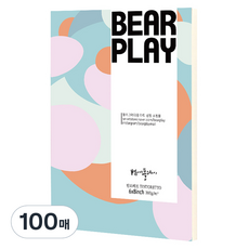 Bear Play 汀多列托空白明信片 Monoji 6 x 8, 100張, 100個