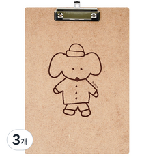 moong9 Boba木質板夾 A4, 3個, Aji