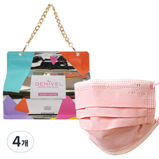데니벨 마스크 파스텔 컬러마스크 대형 피치 블라썸, 30개입, 4개