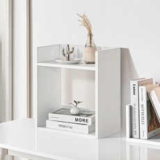 양지가구 나비 선반 책장, 화이트, 1단