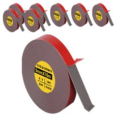 DADA 壓克力泡棉雙面膠帶 5mm x 15m, 灰色, 8個