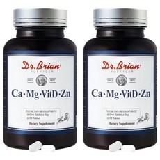 Dr.Brian ROETTGER 鈣鎂鋅維他命D補充錠, 90顆, 2罐