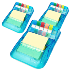 3M Post-it 利貼 3M 彈出式分配器 KR-2001 + 彈出式補充裝 + 旗幟 5 色組合裝, 混色, 3組