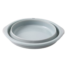 원이네 휴대용 다용도 접이식 대야 소, 블루, 1개