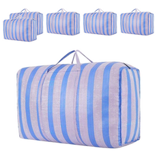 Join Made 特大號搬家袋 採購袋 棉被衣物收納袋 230L, 混色, 6個