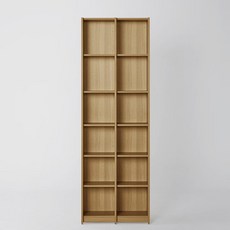 까사미아 하벨 책장 6단 70cm 방문설치, 내추럴