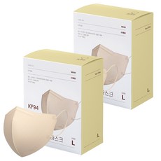 맘편히마스크 새부리형 마스크 성인용 KF94, 25개입, 2개