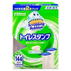 SC Johnson 莊臣 Scrubbing Bubbles 馬桶清潔凝膠補充管2件組 清新皂香, 76g, 1盒