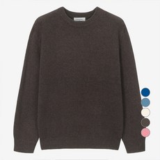 MIND BRIDGE 空氣毛毛皮圓形半寬鬆針織衫 MYKT7102