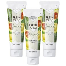 TONY MOLY Fresh to Go 鱷梨泡沫潔面乳, 170ml, 3個
