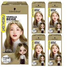 FRESHLIGHT 富麗絲 FRESHLIGHT泡泡染髮劑, 香草米色, 5盒