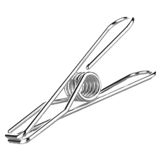 Need LOHAS 享樂活 不鏽鋼線形夾/晒衣夾/曬衣夾 5.5 x 2.5cm 24個, 2組