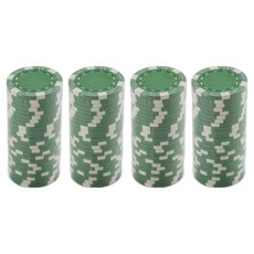 Dasamall 高級彩色撲克籌碼 100片, 綠色