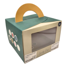 4吋開窗蛋糕盒 綠野仙蹤 手提攜帶設計 5入, 1組