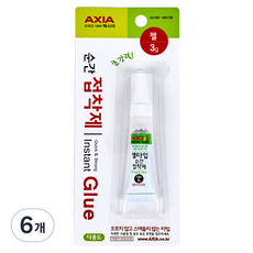 엑시아 젤형 순간 접착제 3g, 6개