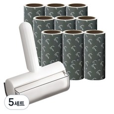 Home&Me Enenshal 迷你除塵滾筒黏把 本體 + 收納盒 + 補充包 10入, 5套