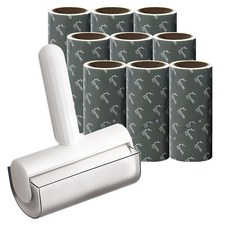 Home&Me Enenshal 迷你除塵滾筒黏把 本體 + 收納盒 + 補充包 10入, 1套