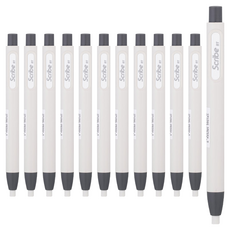 deLi 得力 按壓式橡皮擦 EH01800, 白色, 12個