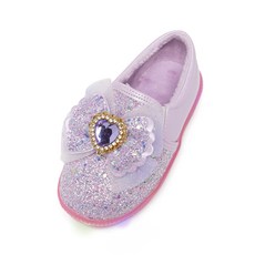 LA STELLA 女童神奇LED發光毛絨懶人鞋