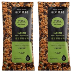 Doggy Willie 小犬威利 輕寵食 凍乾主食 羊肉+蘑菇, 低敏, 含天然蕈菇多醣體, 富含膳食纖維, 適合所有年齡段, 青豆蕈菇羊肉, 15g, 2包
