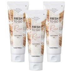 토니모리 프레쉬 투 고 쌀겨 폼클렌저, 170ml, 3개