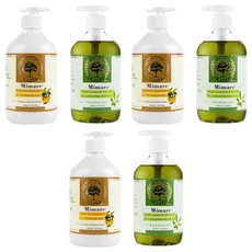 Mimare 奧勒岡精油洗髮沐浴露 蜂蜜蘆薈潤膚乳套組 (500ml x 6瓶) - 草本精華 深層滋潤