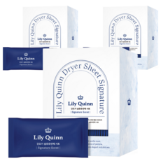 LilyQuinn 優質烘乾機織物柔軟劑片標誌產品, 3個, 40入