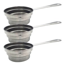 계단형 스텐 계량컵, 75ml, 3개