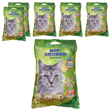 貓皇族 天然豆腐貓砂，7L，快速確實的凝結，絕佳消臭效果，原味, 2.8kg, 6包